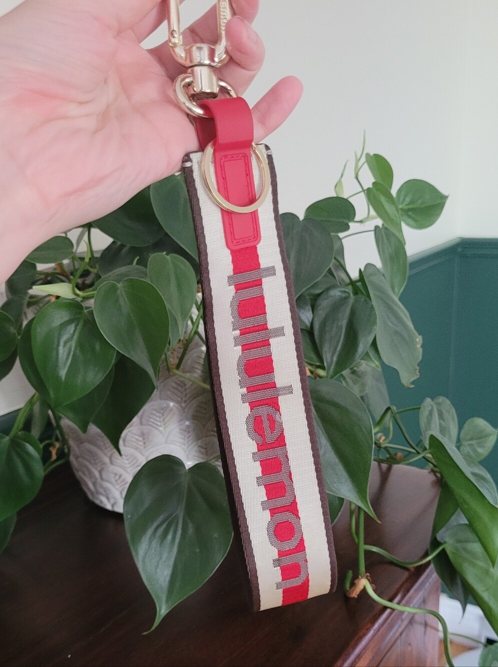 Lululemon Never Lost Keychain